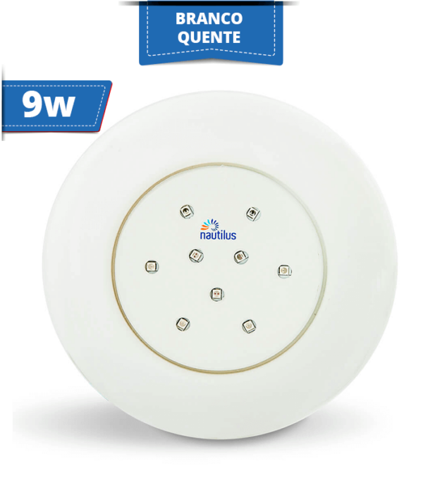 Refletor Super Classic LED Branco Quente 9W 12V 125mm Rosca 1/2