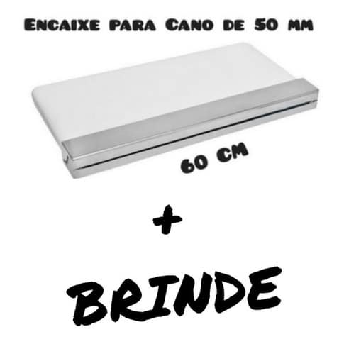 Cascata De Embutir Fibra De Vidro Com Bico Inox 60 Cm+brinde