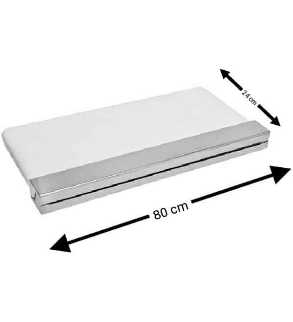 Cascata De Embutir Em Fibra 80cm Com Bico Inox Para Piscinas