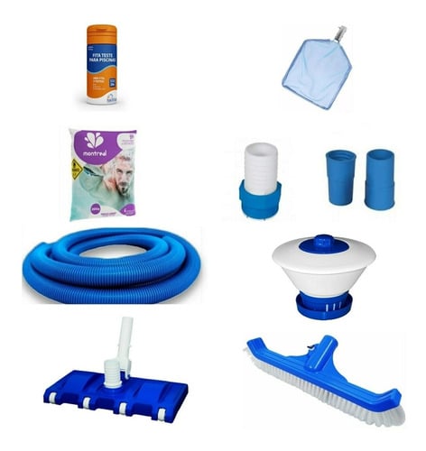 Kit Limpeza Para Piscina De Alvenaria
