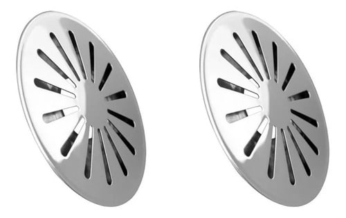 Kit 2 Ralo Fundo Anti Turbilhão Inox Para Piscina