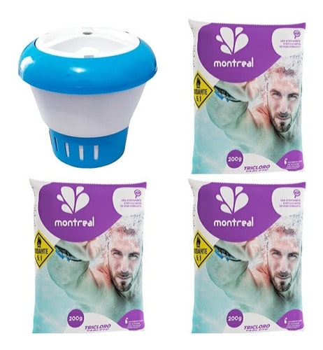 Flutuador Clorador + Pastilha Di Cloro Para Piscinas