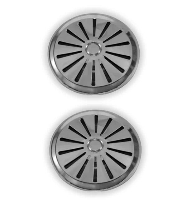Kit 2 Ralos Fundo Anti Turbilhão Inox Para Piscinas