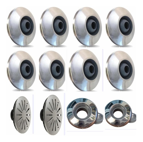 Kit Ralo Dreno Fundo+dispositivos Inox Pratic