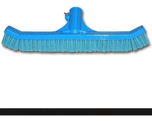 Escova Vassoura Curva Para Limpeza De Piscinas
