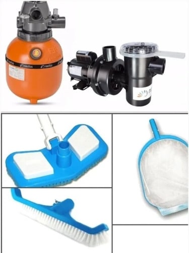 Conjunto Filtro F300 Motobomba 1/4nautilus  Kit Limpeza