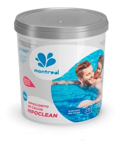 Kit Tratamento Piscina Hipoclorito Montreal Hipoclean 1kg