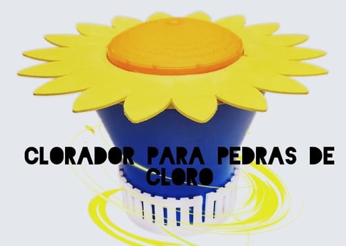 Dosador Clorador  De Cloro Flutuante Para Piscina Girassol