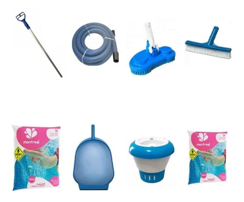 Kit Limpeza Piscina Intex , Bestway,mor Já Acompanha Cabo.