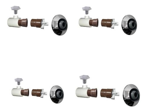 Dispositivo De Hidromassagem Pratic Inox 50mm  4 Pç Piscina