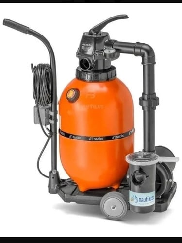 Motobombas E Filtro Portátil Carrinho Piscinas Até 29.000