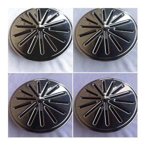 Kit 4 Ralos De Fundo Sobrepor Inox Cano 50mm Para Piscinas
