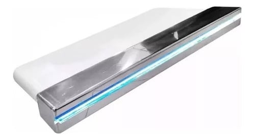 Cascata De Embutir Fibra Com Bico Inox E Led 60cm, Piscina