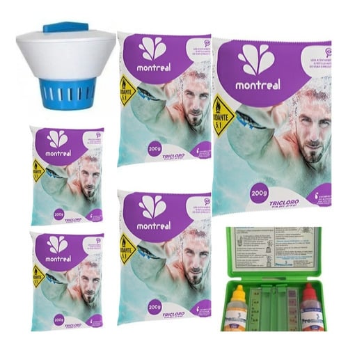 Kit Clorador Flutuante Para Pastilhas Cloro Para Piscinas