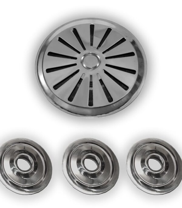 Kit Ralo Inox E Retorno em inox Para Piscinas com encaixe de 50mm