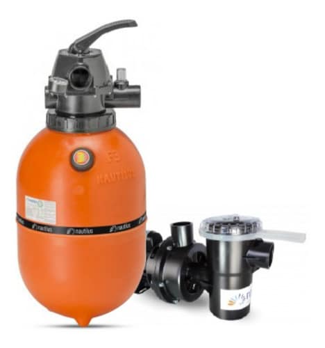 Kit Motobomba Nautilus 1/4cv + Filtro F280+kit Aspiração
