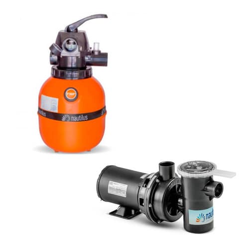 Conjunto Filtro F300 Motobomba 1/4 Nautilus Para Piscinas