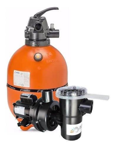 Kit Filtro E Motobomba Nautilus F450 Para Piscinas