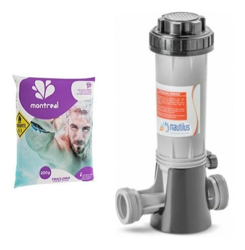 Dosador Automático Pastilha Cloro Nautilus Para Piscinas